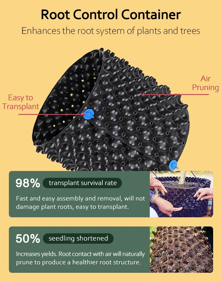 High Quality Root Trainer Transplant Pot for Tree Pruning Root by The Air Holes