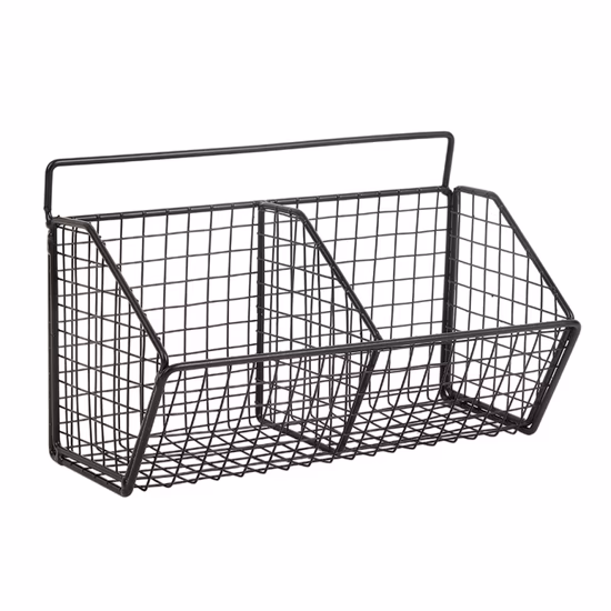 Cesta plegable derecha del metal de la ejecución montada en la pared del almacenamiento del gabinete de cocina del nuevo diseño 2021