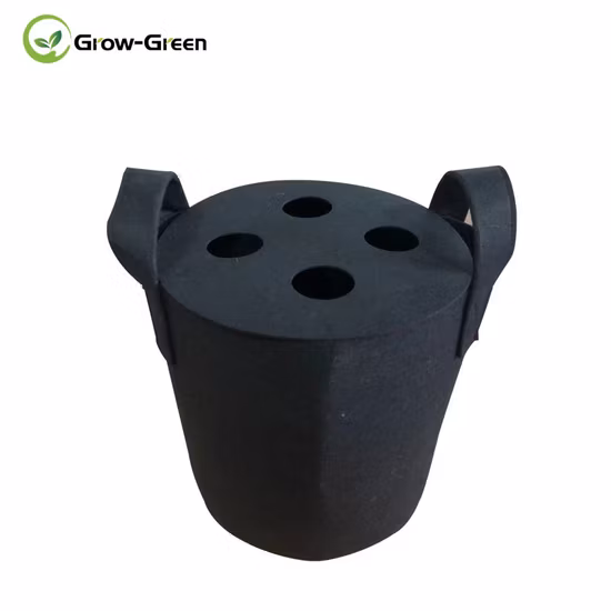 La verdura del balcón del modelo nuevo el plantador de los potes 2m m del vivero de 10 galones crece el bolso con la manija de la tela